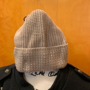 Calvin Klein beanie hat with rhinestones